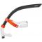 Фронтальная трубка Zoggs Centre Line Snorkel (черно-оранжевый)