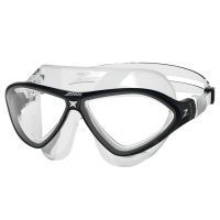 Окуляри для плавання Zoggs Horizon Flex Mask (прозоро чорний, прозорі лінзи)