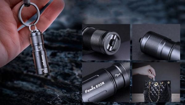 Ліхтар Fenix E02R (синій)