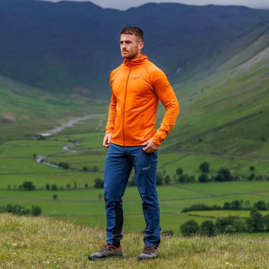 Термокофта для бігу Inov-8 VentureLite Mid Hoodie FZ чоловіча (помаранчевий)