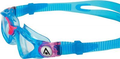 Очки для плавания детские Aqua Sphere Kayenne Jr  6+ лет (голубой-розовый, линзы прозрачные)  
