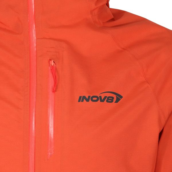 Куртка для бега мембранная Inov-8 Stormshell FZ V2 мужская (красный)