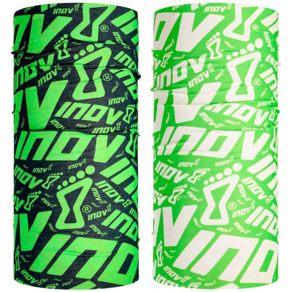 Бафф для бега Inov-8 Wrag унисекс 2 шт. (черно-зеленый + зелено-белый)