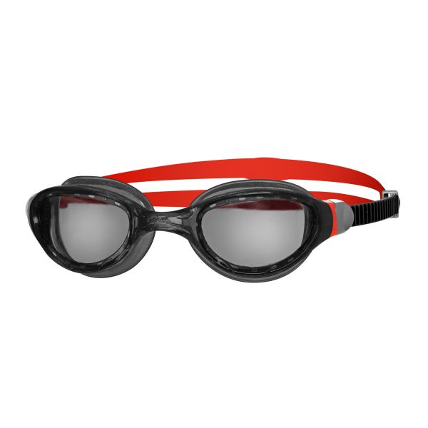 Очки для плавания Zoggs Phantom 2.0 (черно-красный, затемненные линзы)