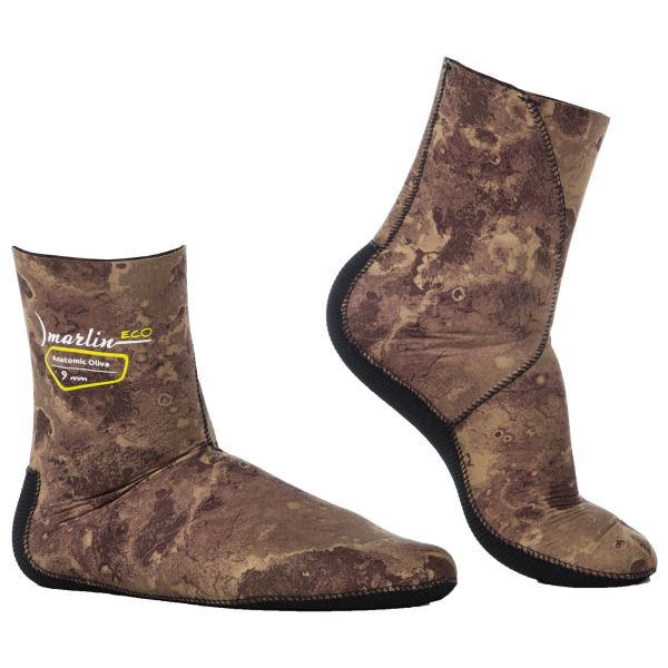 Носки для подводной охоты Marlin Anatomic Eco Oliva 9 mm