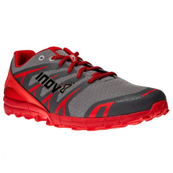 Кроссовки для трейла мужские Inov-8 Trailtalon 235 (серо-красный)