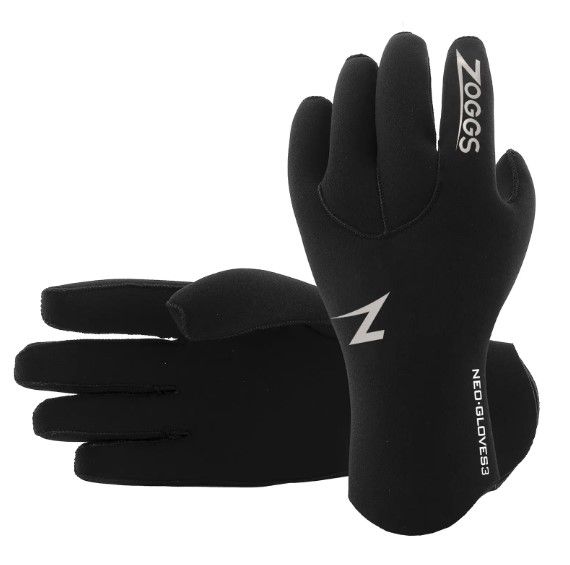 Рукавиці для триатлону неопренові Zoggs Neo Gloves 3 mm (чорний)