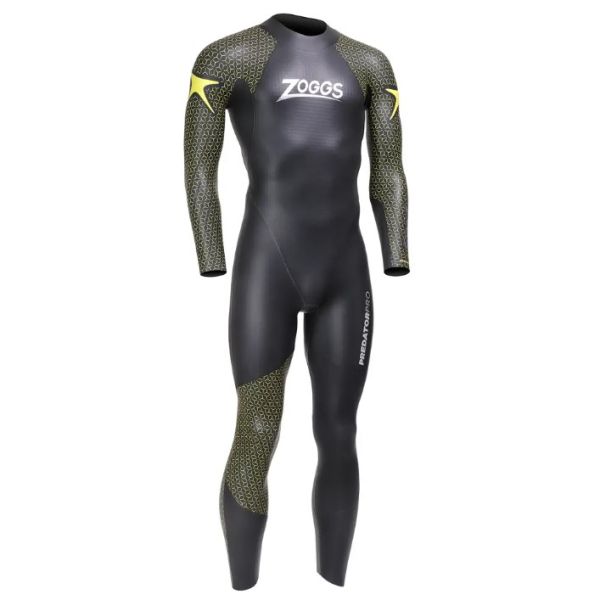 Гидрокостюм для триатлона Zoggs Predator Pro FS 4.3.2.1,5 mm мужской (черно-желтый)