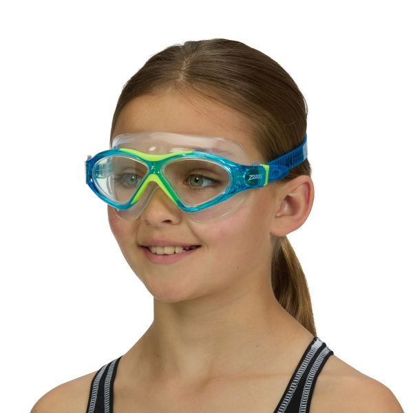 Очки для плавания детские Zoggs Super Seal Junior 6-14 лет (желто-голубой)