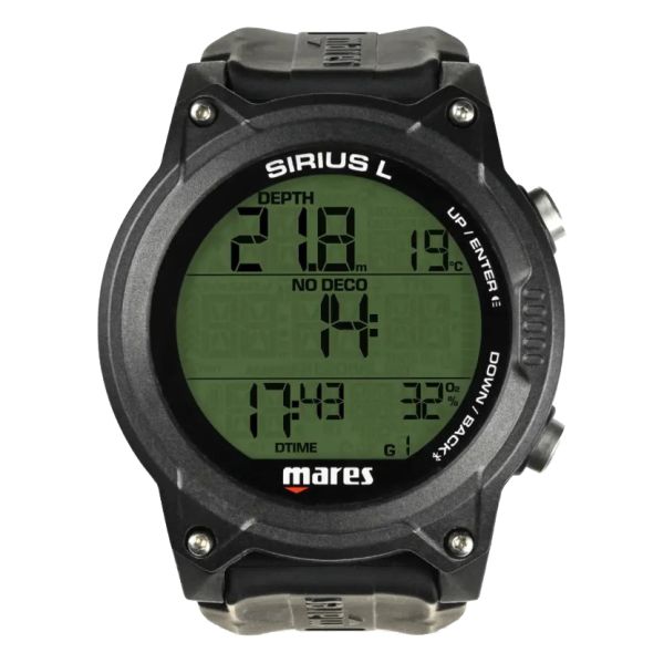 Декомпрессиметр для дайвинга Mares Sirius L (черный)