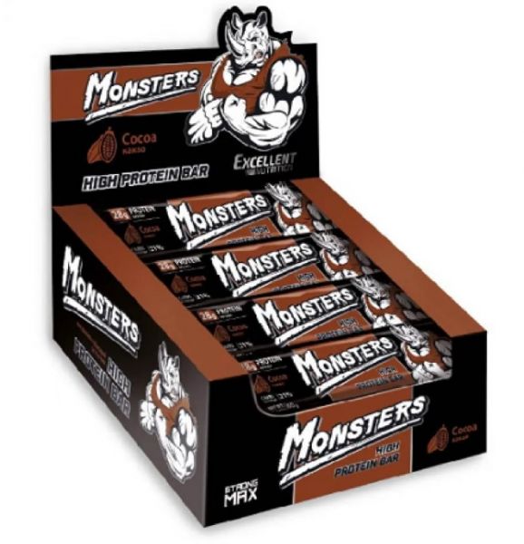 Батончик Monsters Strong Max Cocoa 80 г
