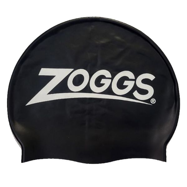 Шапочка для плавания Zoggs Silicone Cap с флагом Украины (черный)