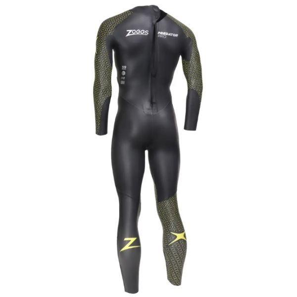 Гидрокостюм для триатлона Zoggs Predator Pro FS 4.3.2.1,5 mm мужской (черно-желтый)
