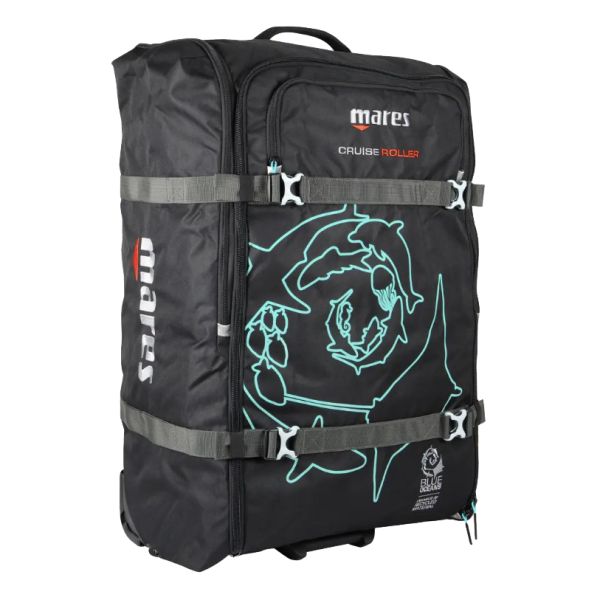 Сумка для дайвінгу Mares Cruise BackPack Roller V2 (чорно-блакитний)