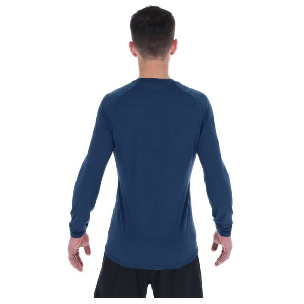 Термокофта для бігу Inov-8 Merino Long Sleeve T-Shirt чоловіча (синій)