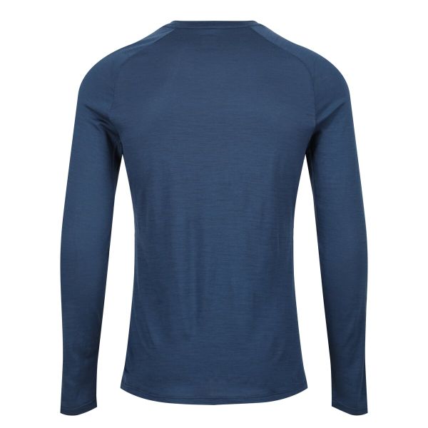 Термокофта для бігу Inov-8 Merino Long Sleeve T-Shirt чоловіча (синій)