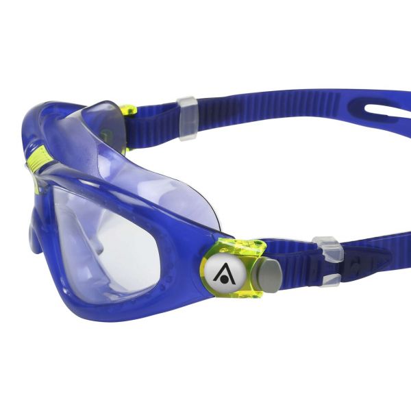 Очки-маска для плавания Aqua Sphere Seal Kid 2  3-6 лет (фиолетово-салатовый, линзы прозрачные)