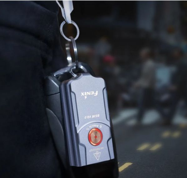 Ліхтар наключний Fenix E03R V2.0 (сірий)