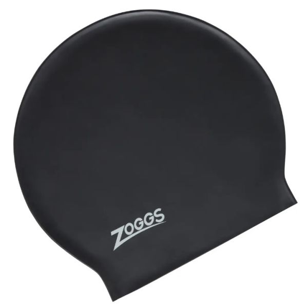 Шапочка для плавания Zoggs Long Hair Latex Cap (черный)