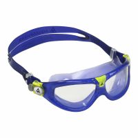 Очки-маска для плавания Aqua Sphere Seal Kid 2  3-6 лет (фиолетово-салатовый, линзы прозрачные)