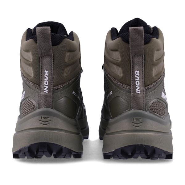 Кроссовки для трекинга мужские высокие Inov-8 Roclite Max Mid GTX (темно-зеленый)