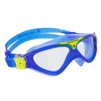 Очки-маска для плавания детские Aqua Sphere Vista Jr 6+ лет (сине-желтый, линзы прозрачные)