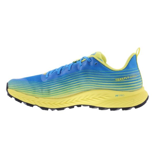 Кроссовки для трейла мужские Inov-8 TrailFly Speed (сине-желтый)