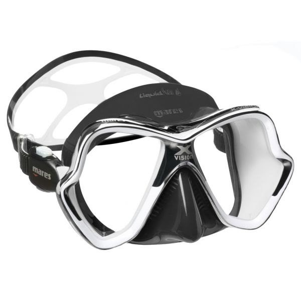 Маска для дайвінгу Mares X-Vision Chrome LS (біло-чорний)