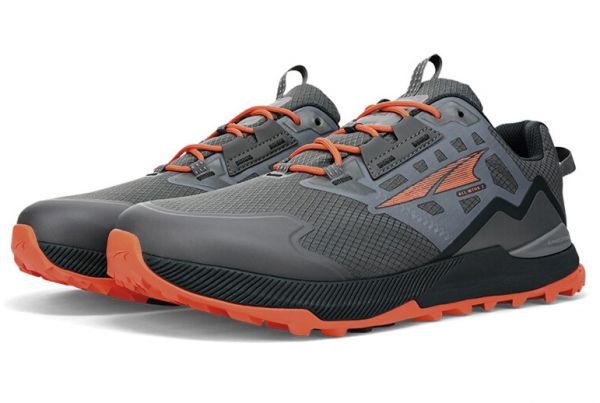 Кросівки для трейлу чоловічі Altra Lone Peak ALL-WTHR Low 2 мембранні (сіро-помаранчевий)
