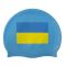 Шапочка для плавання Zoggs Silicone Cap з прапором України (синій)
