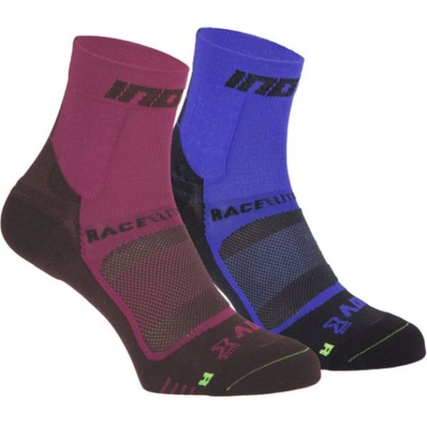Носки для бега Inov-8 Race Elite Pro компрессионные унисекс 2 пары (сине-красный)