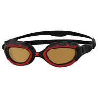Очки для плавания Zoggs Predator Flex Polarized Ultra размер S (чёрно-красный)