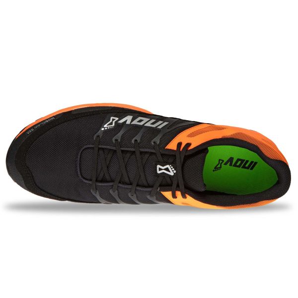 Кроссовки для экстрим бега мужские Inov-8 Mudclaw 300 (чёрно-оранжевый)