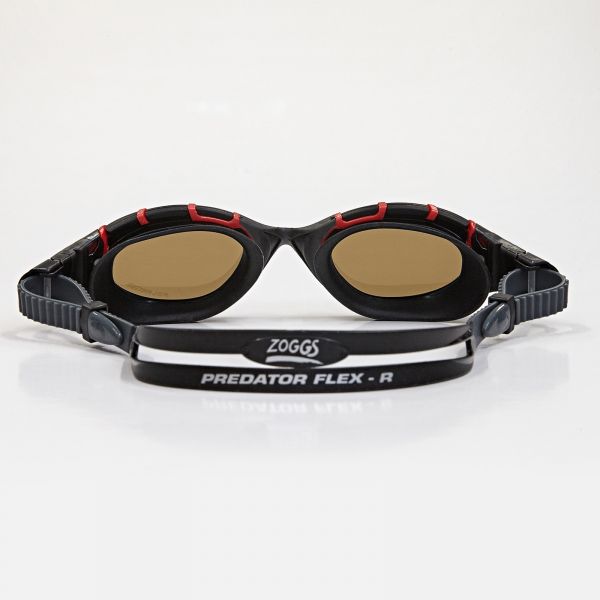 Окуляри для плавання Zoggs Predator Flex Polarized Ultra розмір S (чорно-червоний)