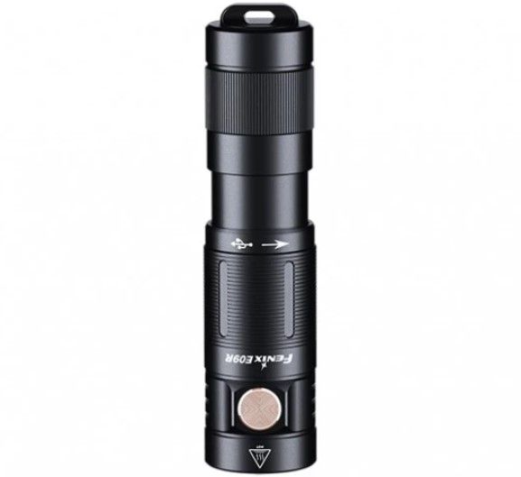 Ліхтар Fenix E09R (чорний)
