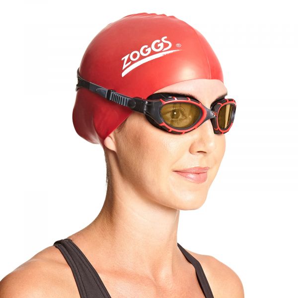 Окуляри для плавання Zoggs Predator Flex Polarized Ultra розмір S (чорно-червоний)