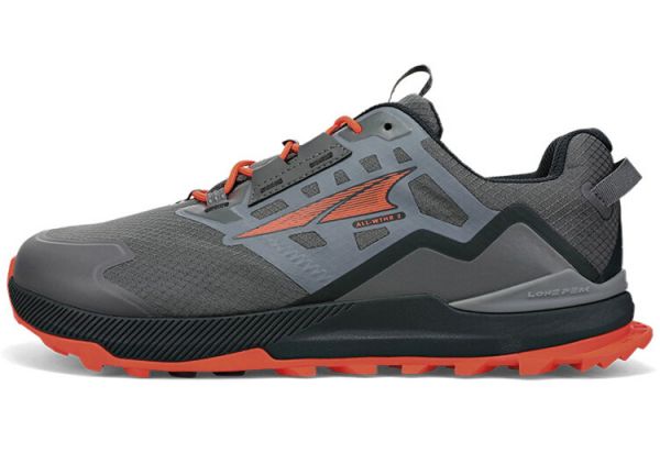 Кросівки для трейлу чоловічі Altra Lone Peak ALL-WTHR Low 2 мембранні (сіро-помаранчевий)