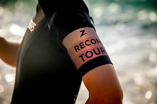 Гидрокостюм для плавания на открытой воде Zoggs Recon tour SHORTY 2 mm женский (черно-красный)