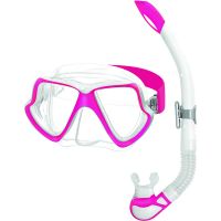 Набор для снорклінгу Mares Wahoo Neon (біло-рожевий)