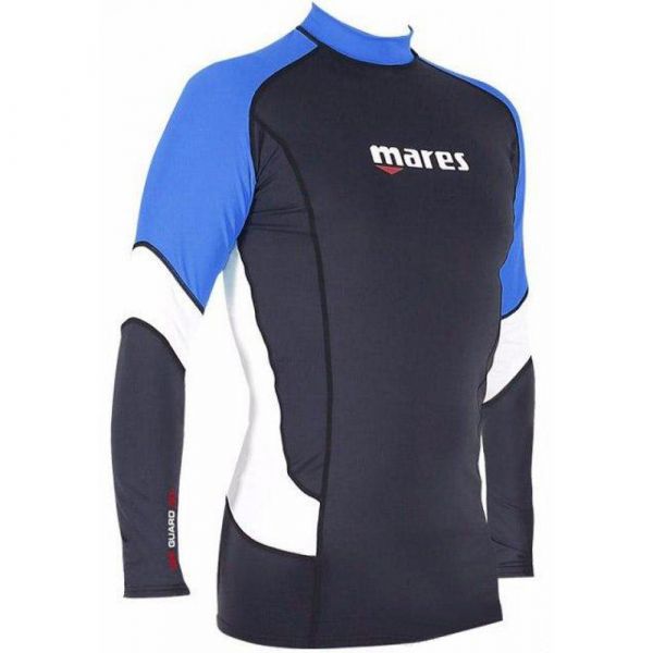 Реглан сонцезахисний Mares Rash Guard Long Sleeve чоловічий (чорно-синій)