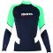 Реглан сонцезахисний Mares Rash Guard Long Sleeve жіночий (чорно-бірюзовий)