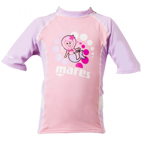 Футболка сонцезахисна Mares Rash Guard Kid дитяча (рожева)