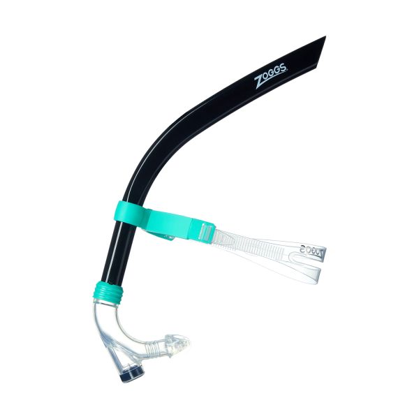 Фронтальная трубка Zoggs Centre Line Snorkel (черно-бирюзовый)