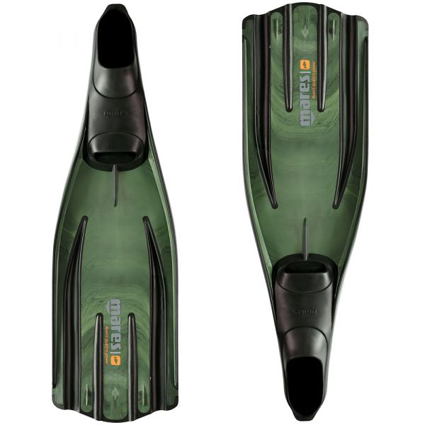Ласты для подводной охоты Mares Avanti Quatro Power (зелёный камуфляж)