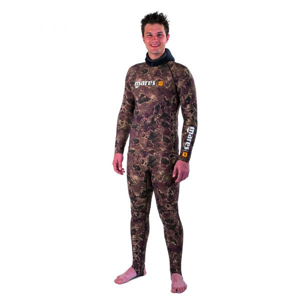 Костюм лайкровый для подводной охоты Mares Rash Guard Camo Brown