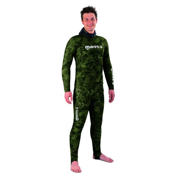 Костюм лайкровый для подводной охоты Mares Rash Guard Camo Green