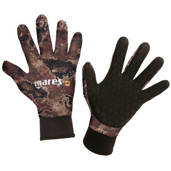 Перчатки для подводной охоты Mares Camo Brown 3 mm
