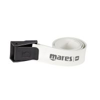 Ремінь для фрідайвінга Mares  Rubber Belt пряжка пластик (білий)