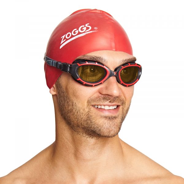 Окуляри для плавання Zoggs Predator Flex Polarized Ultra розмір S (чорно-червоний)