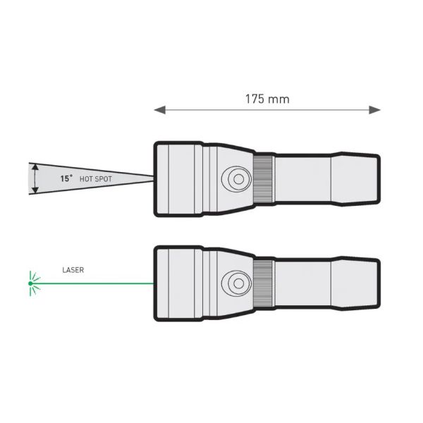 Фонарь для дайвинга Mares Torch Eos 25LR Laser